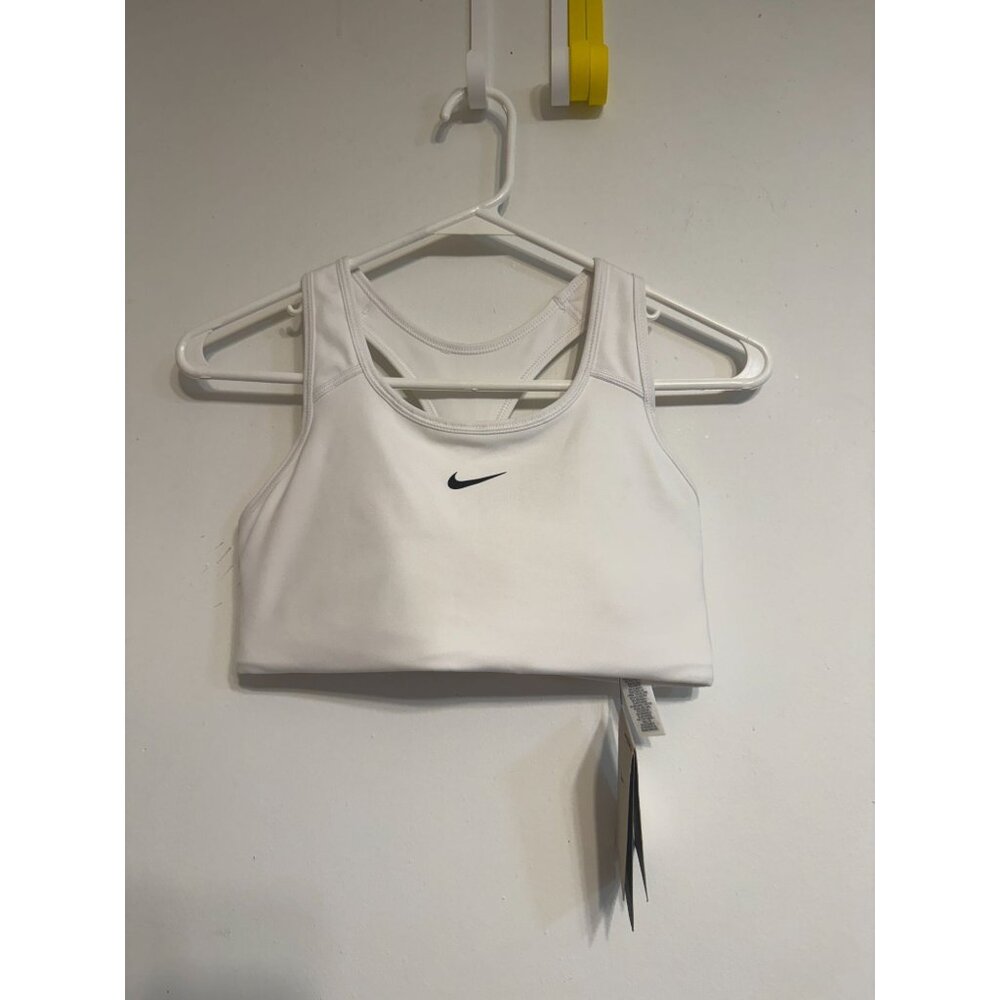 Nike Swoosh Bra Womens Medium Support White Size Small Training Sportswear